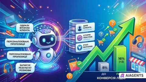 ШІ-чат-бот з CRM подвоює конверсію лідів